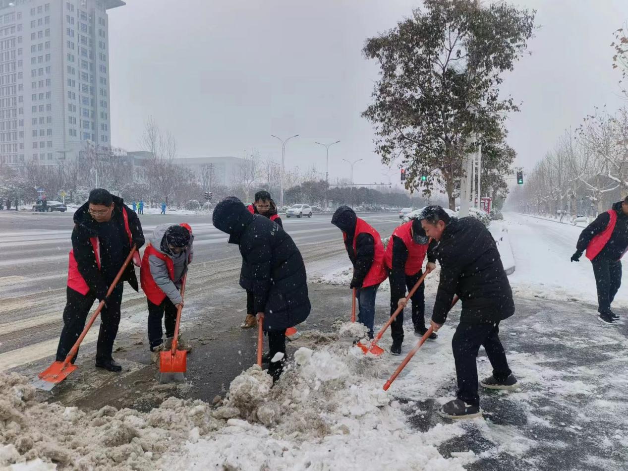 以雪为令 扫雪除冰！大发welcome党员自愿者在行动